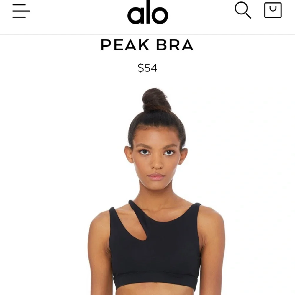 ALO Yoga Black Crop Top - Picture 4 of 4
